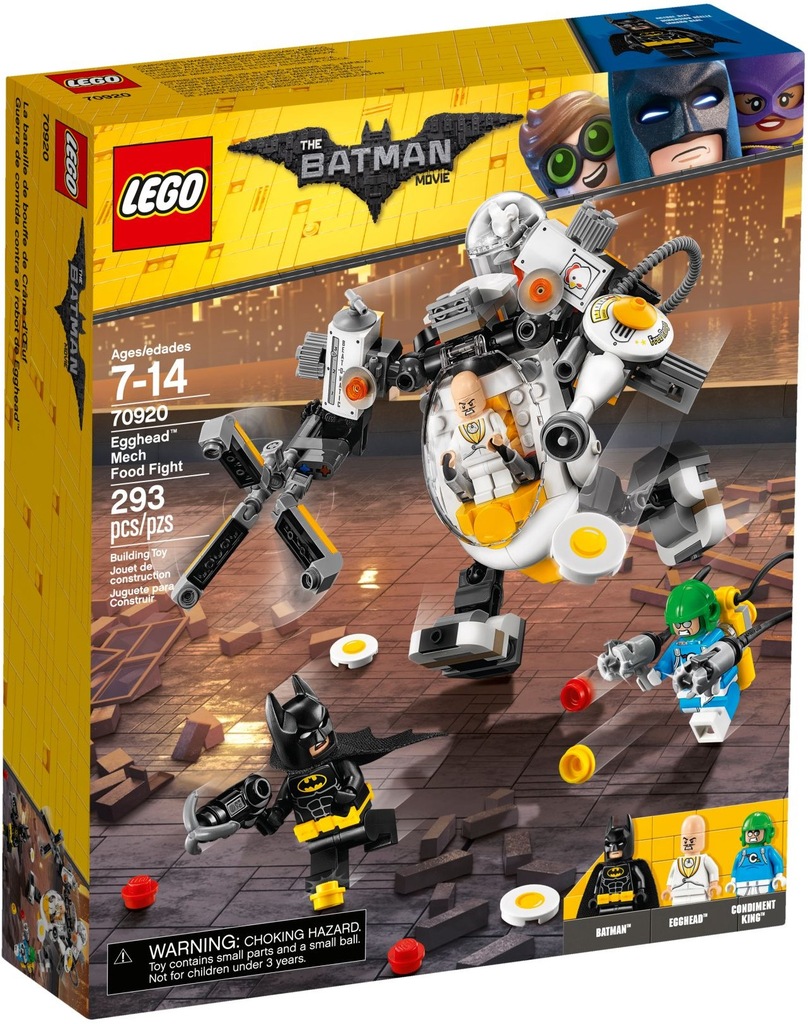 70920 LEGO BATMAN Mech Eggheda i bitwa na jedzenie