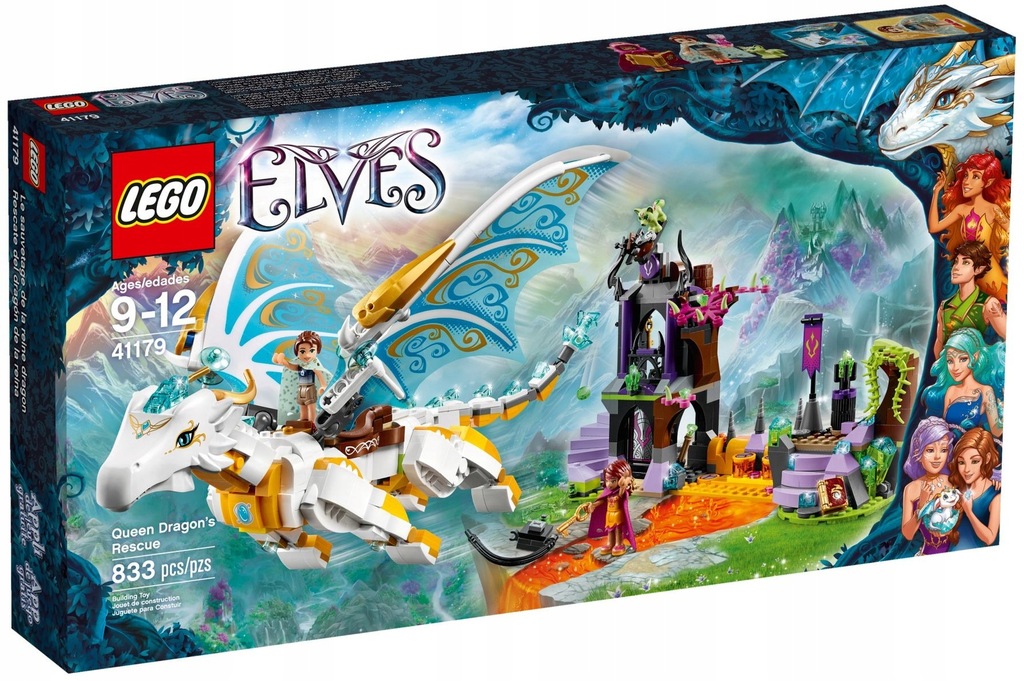 LEGO ELVES 41179 NA RATUNEK KRÓLOWEJ SMOKÓW; NOWY