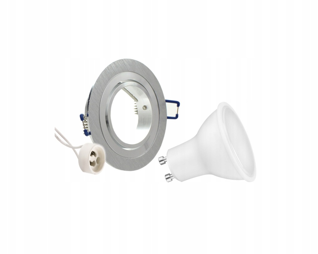 halogeny sufitowe + żarówka led gu10 2,5w 230v