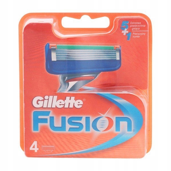 Wkłady do Maszynki do Golenia Fusion Gillette (4 u