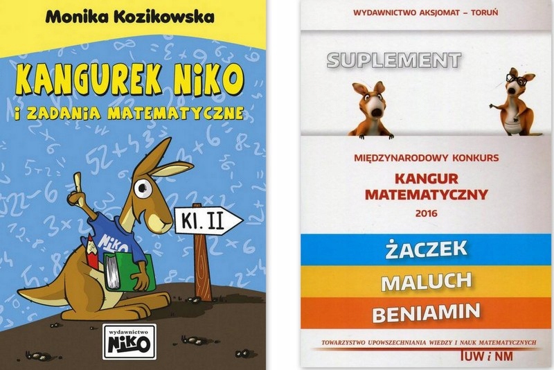Kangurek Testy Matematyczne Klasa 2 KANGUREK NIKO I ZADANIA MATEMATYCZNE 2+ŻACZEK 2017 - 6995627141