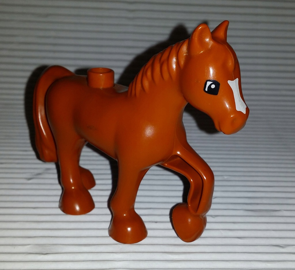 LEGO DUPLO koń jasny figurka konik