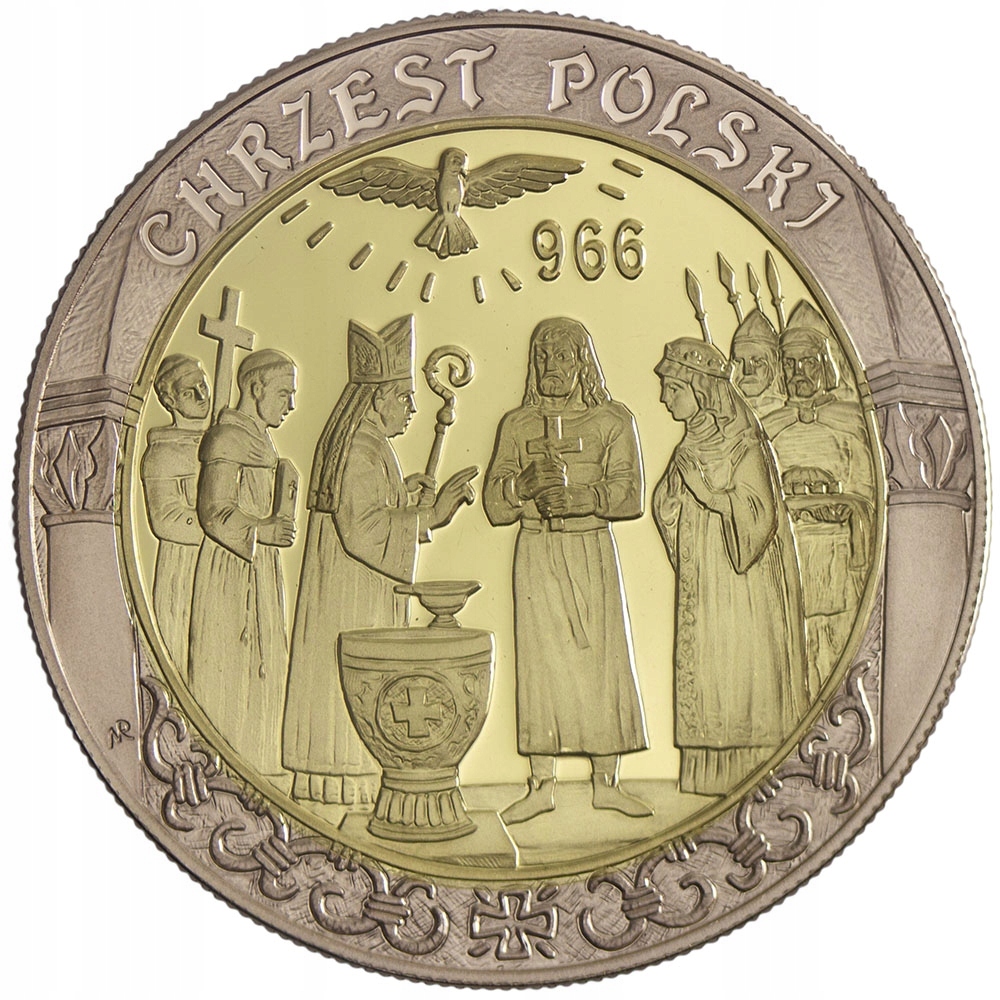 Medal - Chrzest Polski 966 r. - Dzieje Polski