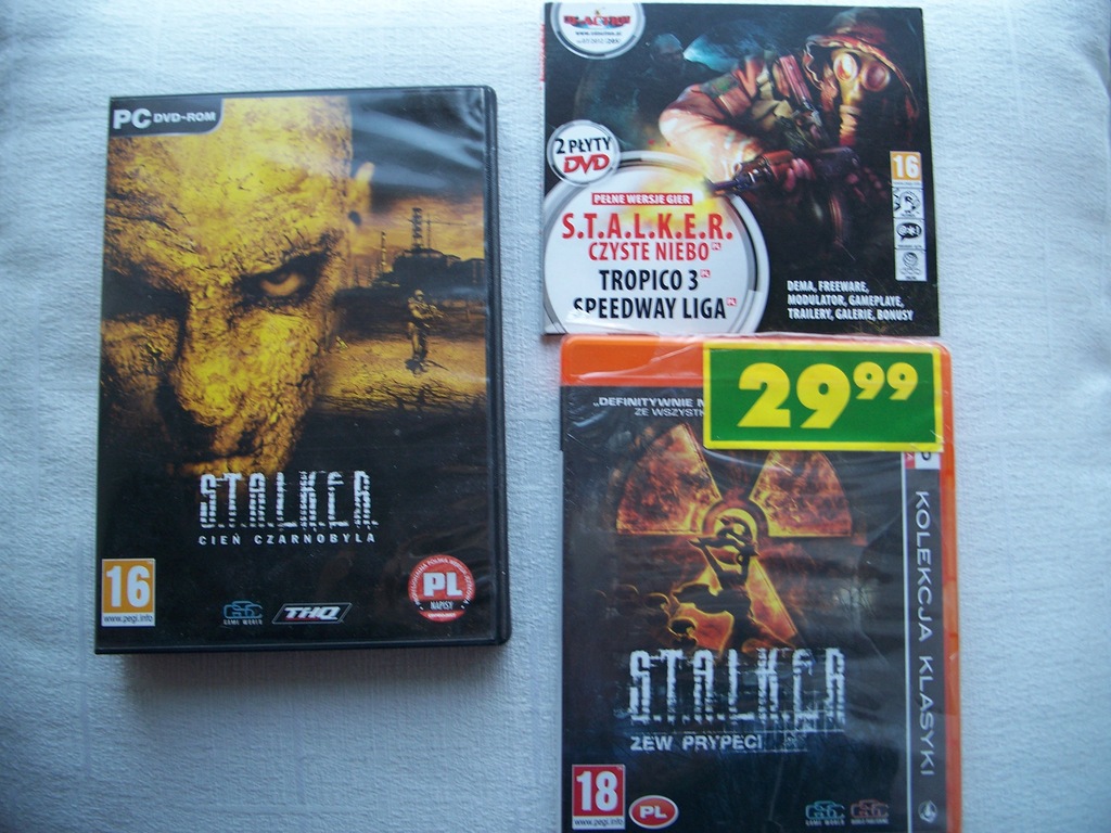 STALKER Cień Czarnobyla+Czyste Niebo+Zew Prypeci