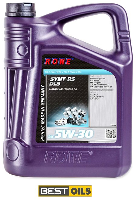 OLEJ ROWE HIGHTEC SYNT RS DLS SAE 5W30 5L DPF - 6953230958 - oficjalne ...