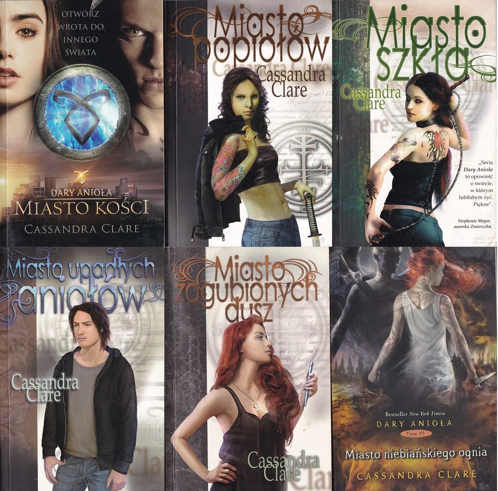 DARY ANIOŁA TOM 1-6 CASSANDRA CLARE KOMPLET