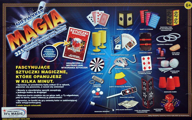 ZESTAW MAGIKA 325 SZTUCZKI MAGIK MAGIA SZTUCZKA PL - 7608847512 ...