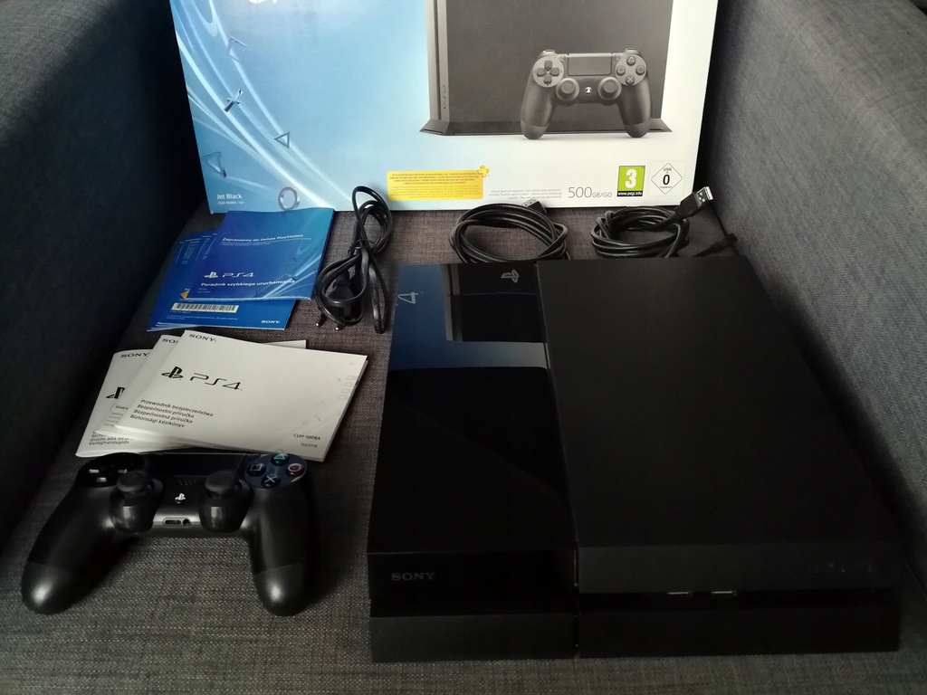PLAYSTATION 4, PS4 FAT, 500GB. JAK NOWA.