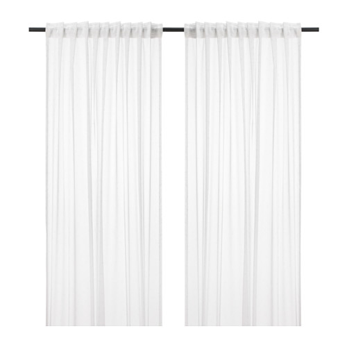 IKEA EMMYLINA firanki/firany 145x300 KWIATY NOWE!