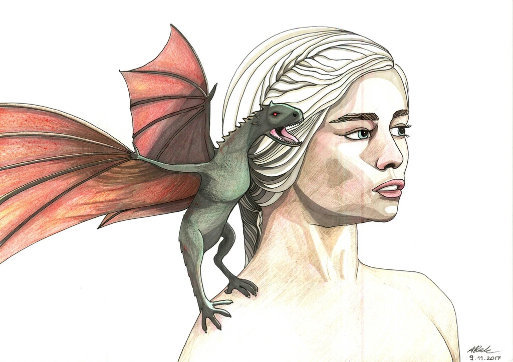 Rysunek Gra o Tron Daenerys