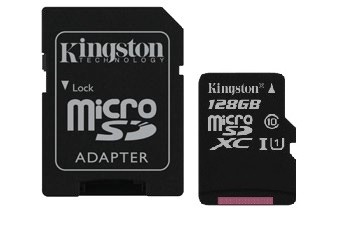 microSD 128GB Class10 Canvas Select 80/10MB/s