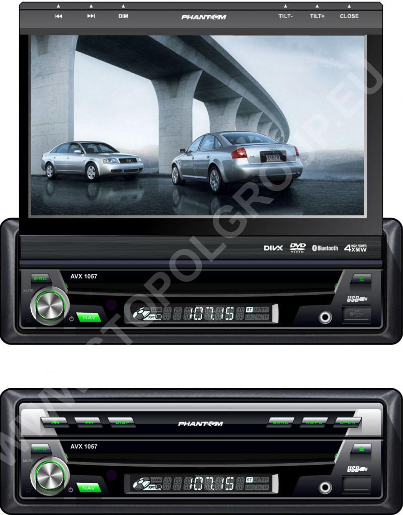 PHANTOM AVX 1057 Stacja Multimedialna, Ekran