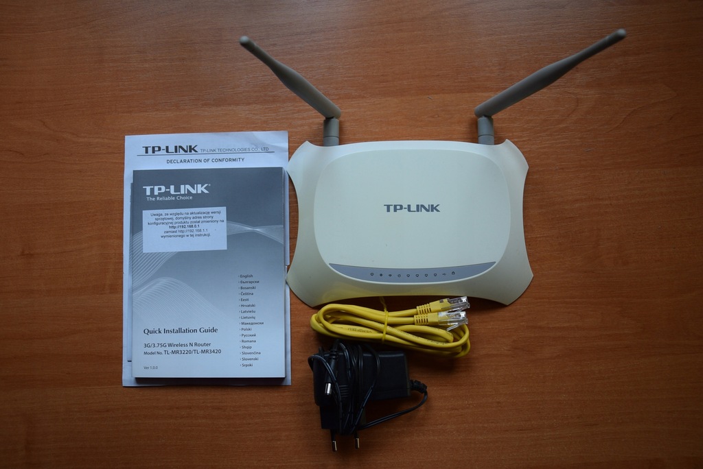 Router TP-Link TL-MR3420 v.2 + Linksys WAG200G