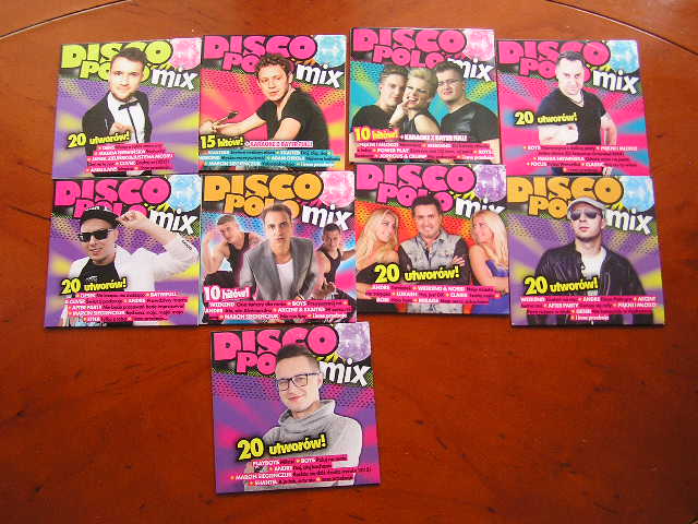 ZESTAW 9 SZTUK CD DISCO POLO I BIESIADA.T26