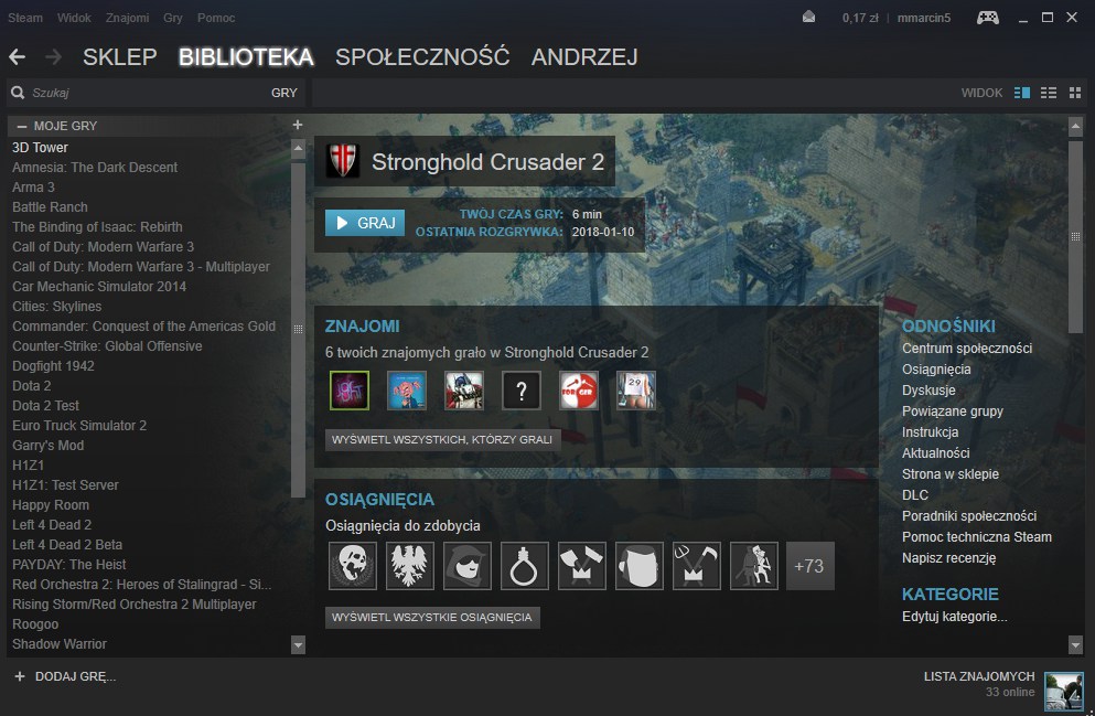 Konto Steam z Grami