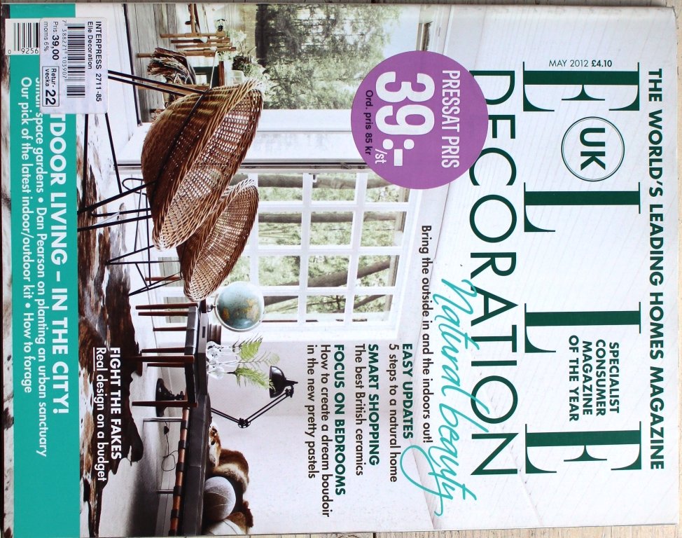 ELLE DECORATION, UK gazeta wnętrzarska 5/2012