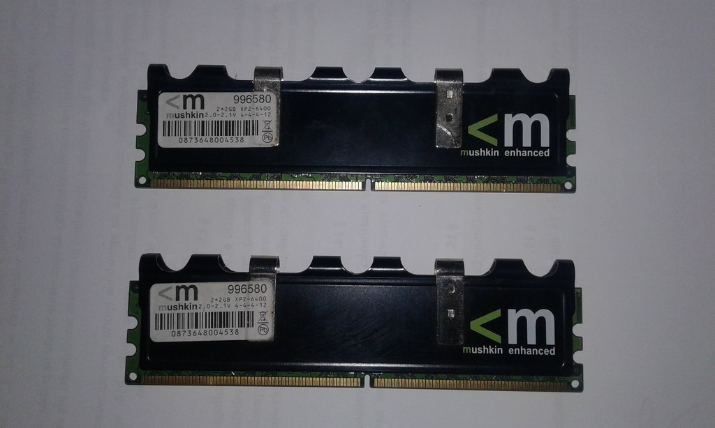 Pamięć Ram Mushkin 4GB (2x2GB) DDR2 PC6400 800MHZ