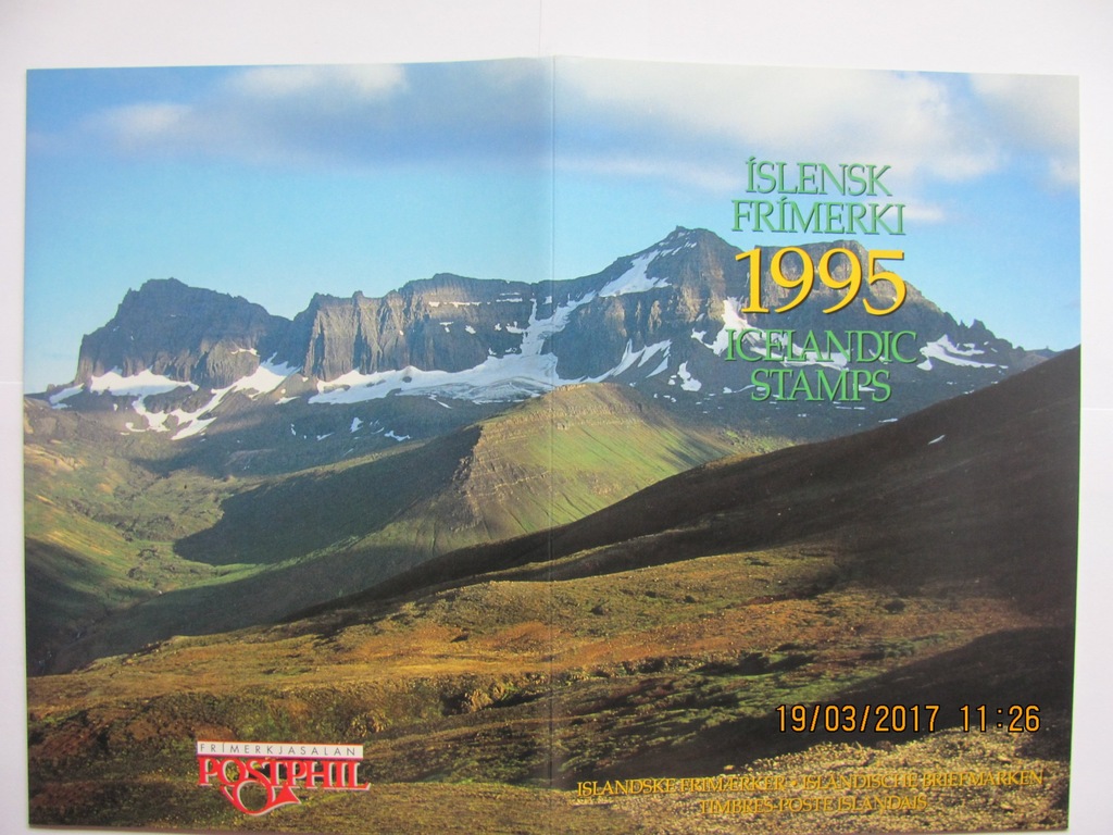 Islandia, pełny rocznik 1995, czysty