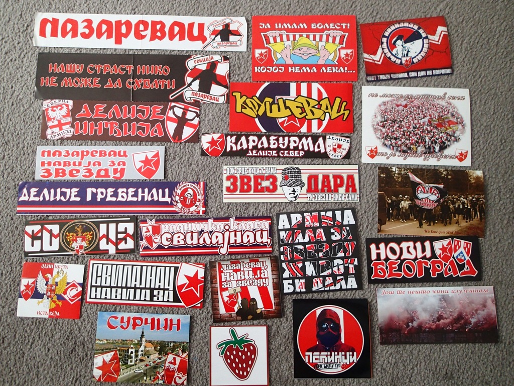 Vlepki Crvena zvezda Belgrad (Ultras, Delije)