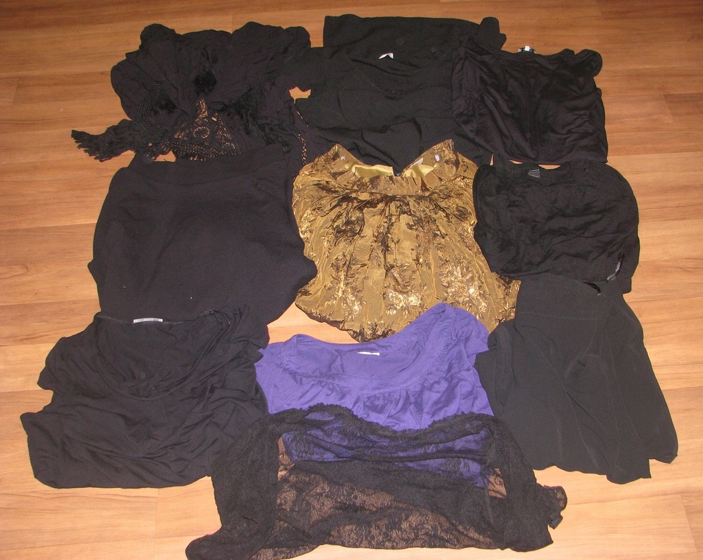 GOTHIC VINTAGE MEGA ZESTAW UBRAŃ CZERŃ RETRO GOTH