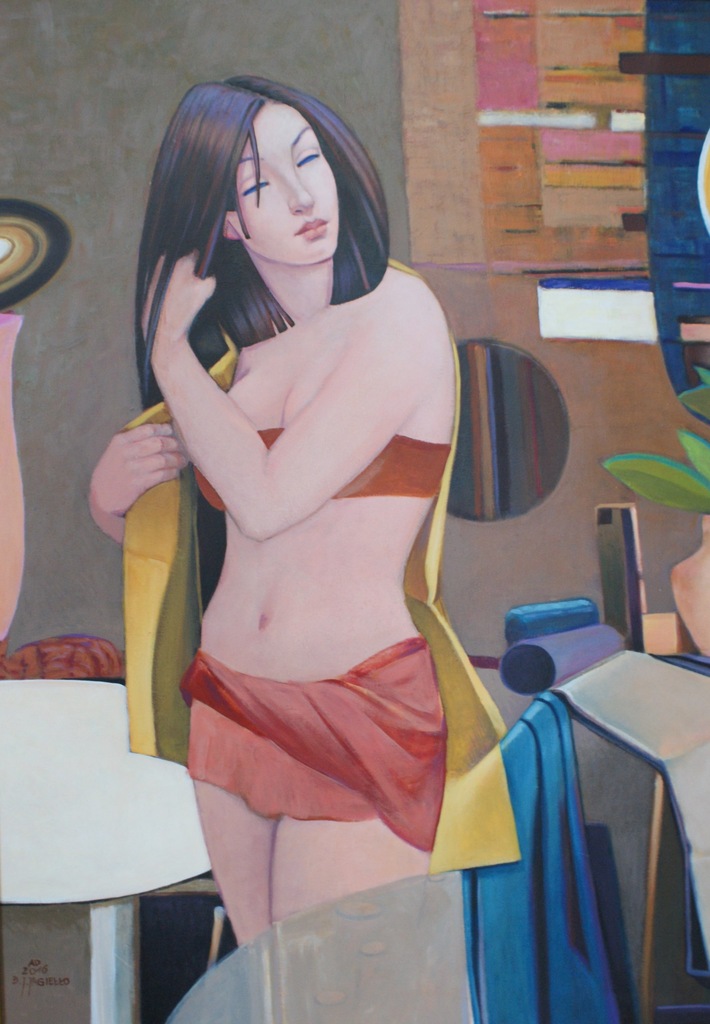 Zółta koszulka, 100x70, Bogusław Jagiełło