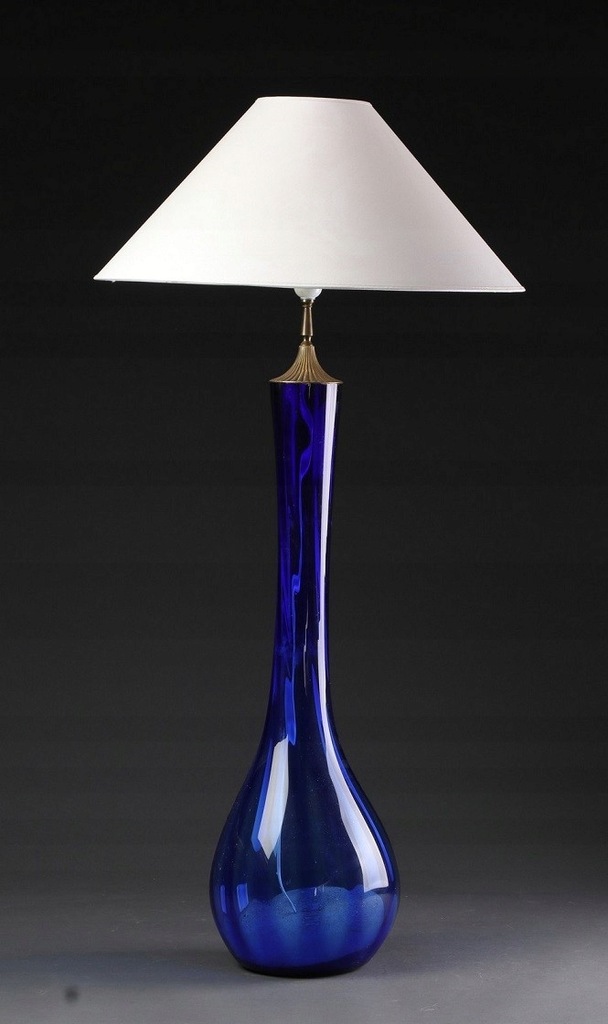 Lampa stojąca podłogowa Art-Deco szkło 115cm