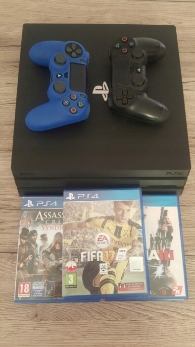 PS4 PRO.2PADY.3GRY. GWARANCJA MEDIA EXPERT