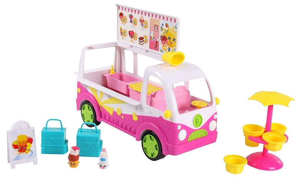 SHOPKINS Auto LODZIARNIA Zestaw 2 FIGURKI TORBY