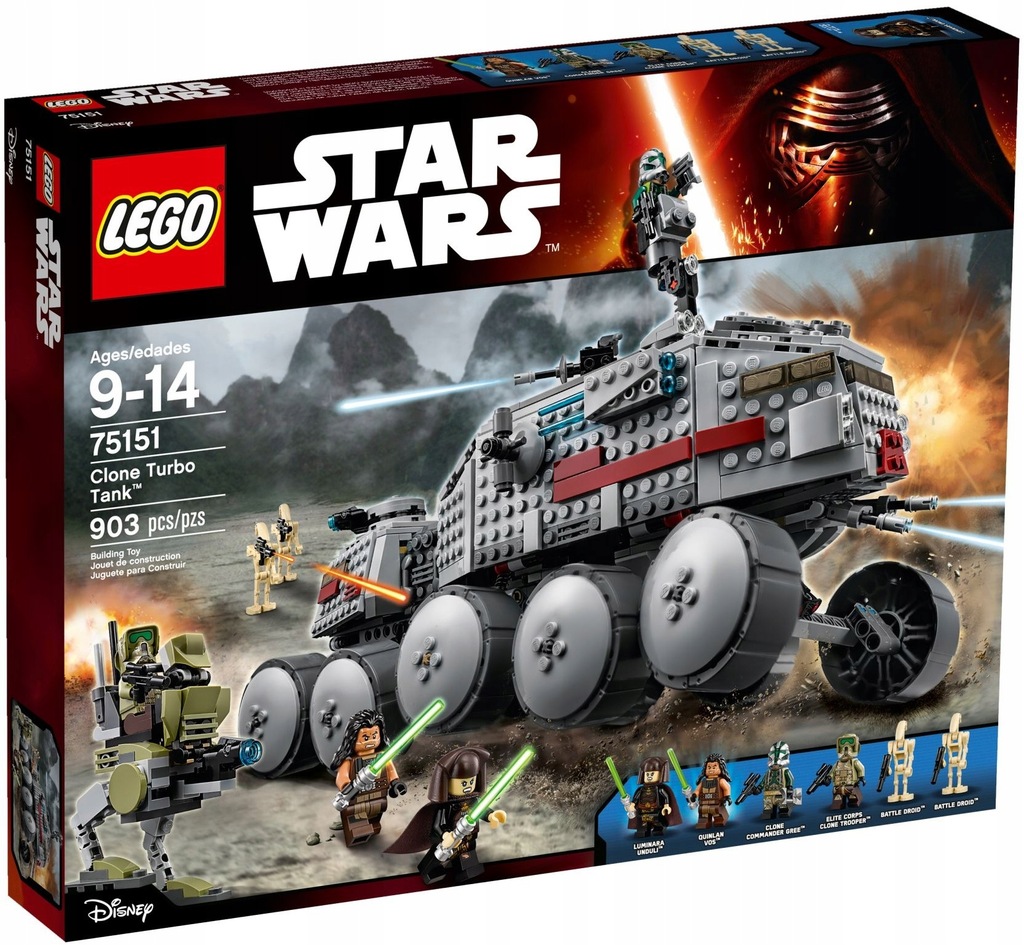 LEGO STAR WARS 75151 TURBO CZOŁG KLONÓW NOWY