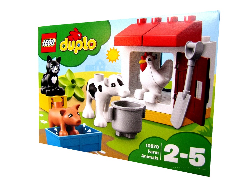 KLOCKI LEGO DUPLO  ZWIERZĘTA KROWA KOT KURA ŚWINIA