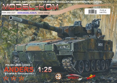 Model-KOM  POLSKI Lekki czołg ANDERS  skala 1:25