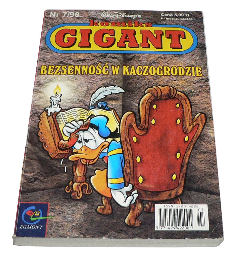 KOMIKS GIGANT seria 3 - nr 7/98 - Bezsenność w ...