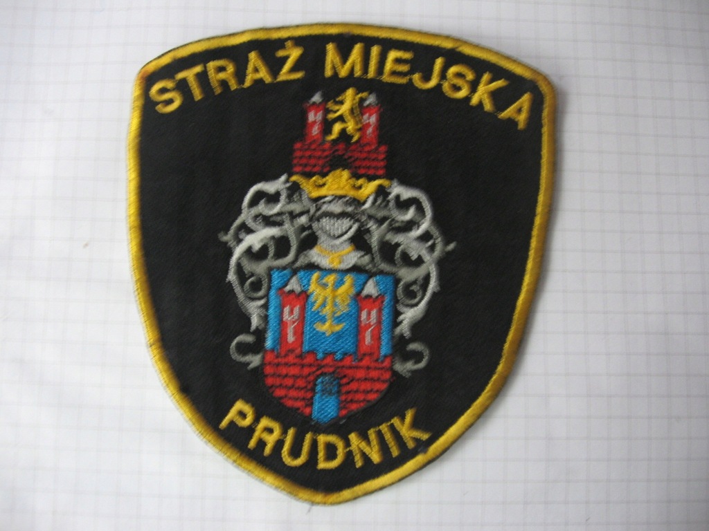 Naszywka -STRAŻ MIEJSKA PRUDNIK -urzywana