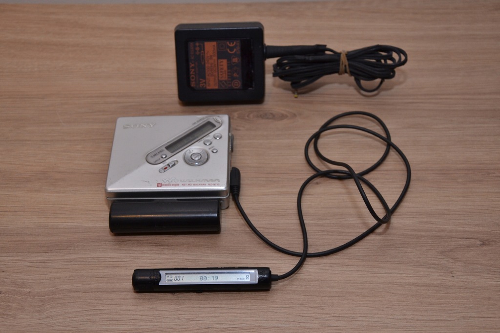 MiniDisc Sony MZN710 recorder netMD + pilot 7694408535 oficjalne archiwum Allegro