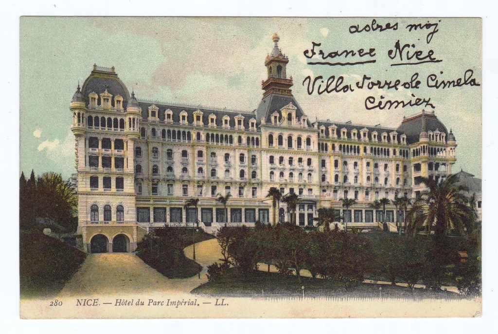 Nicea Hotel Imperial Warszawa 1910