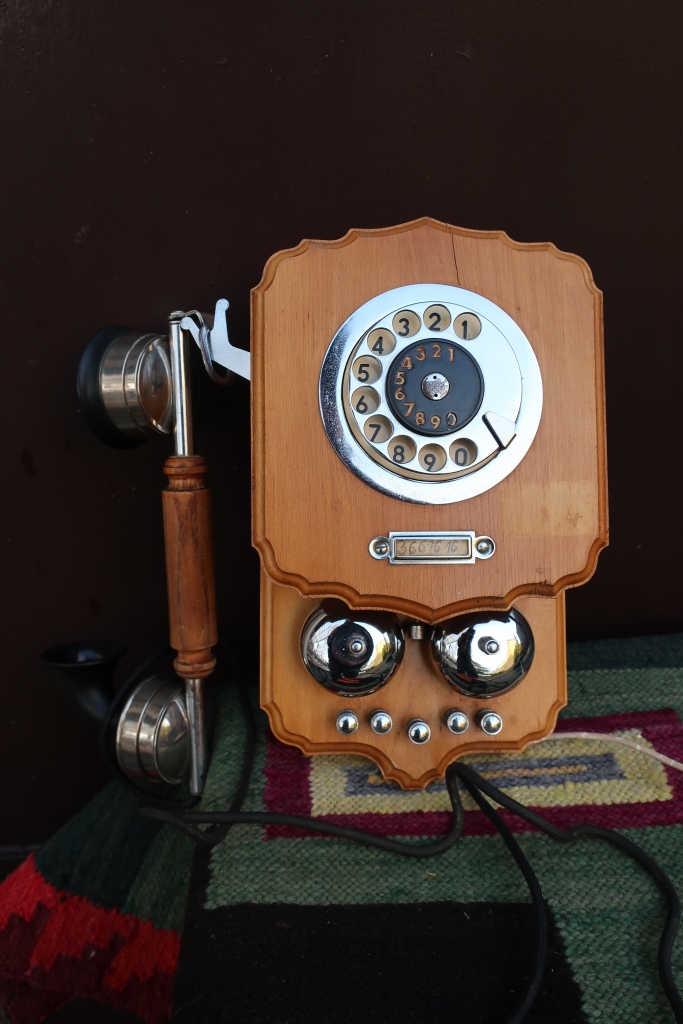 Drewniany Retro Telefon RWT Radomska Wytwórnia Tel
