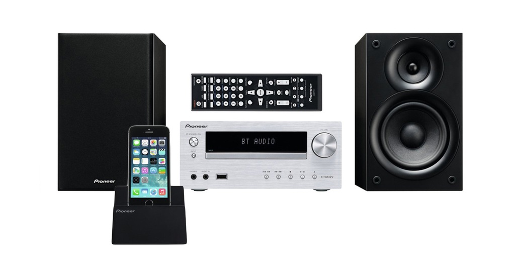 Mini-wieża Pioneer X-HM32V-S srebrna CD DVD BT 60W