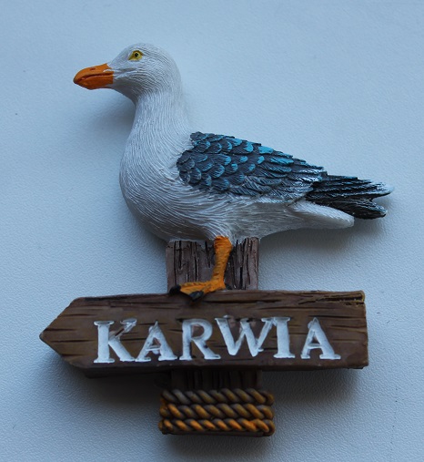 Magnes na lodówkę Polska KARWIA mewa 3D