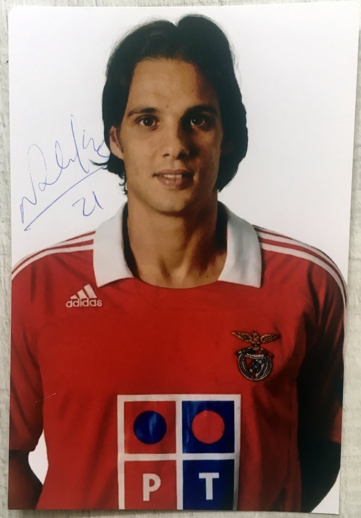 Autograf Nuno Gomes Portugalia Benfica Lisboa