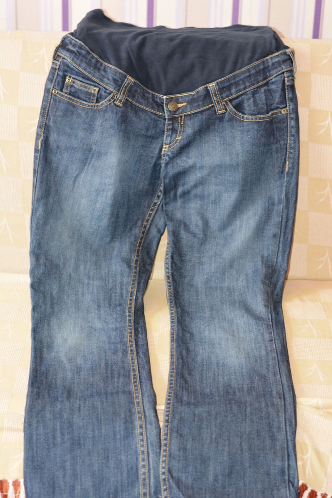 Spodnie ciążowe jeans H&M MAMA, r.42, POLECAM!