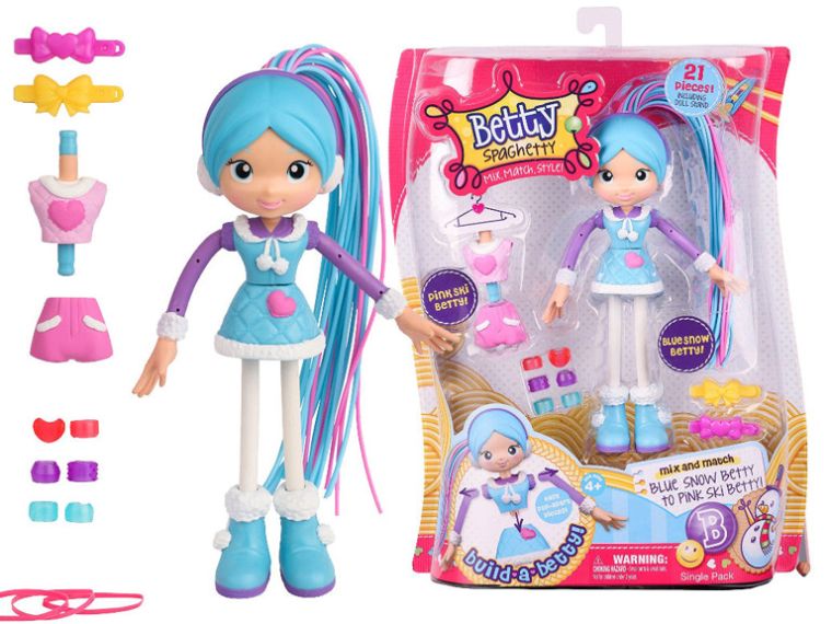 BETTY SPAGHETTY Lalka ŚNIEŻYNKA + Wiele dodatków
