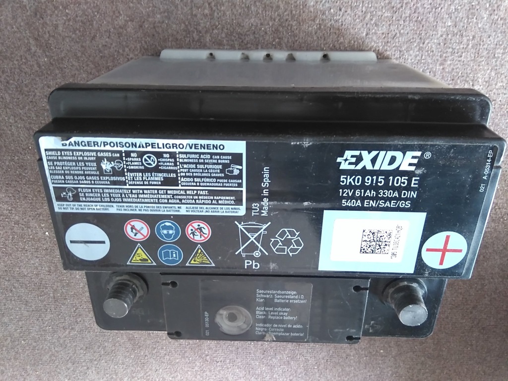 Аккумулятор exide 61ah