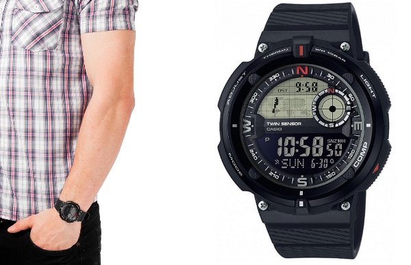 FACTORY WROCŁAW zegarek Casio SGW-600H-1BER TERMOM