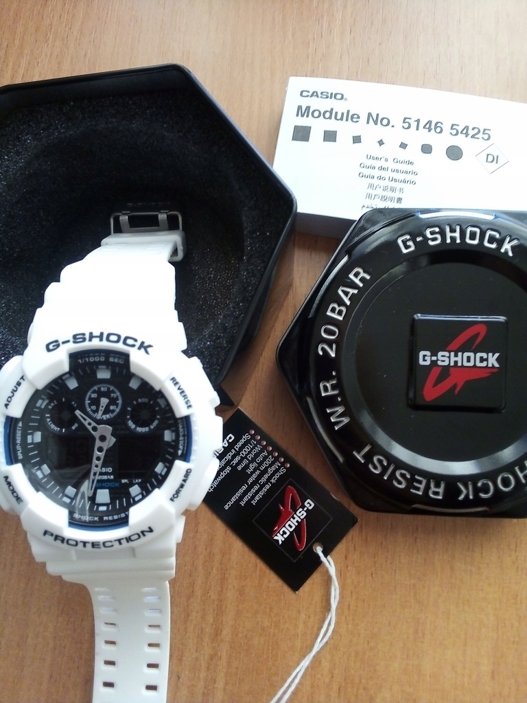 ZEGAREK CASIO G SHOCK 5146 5425 bia y Polska 7763968025 oficjalne archiwum Allegro