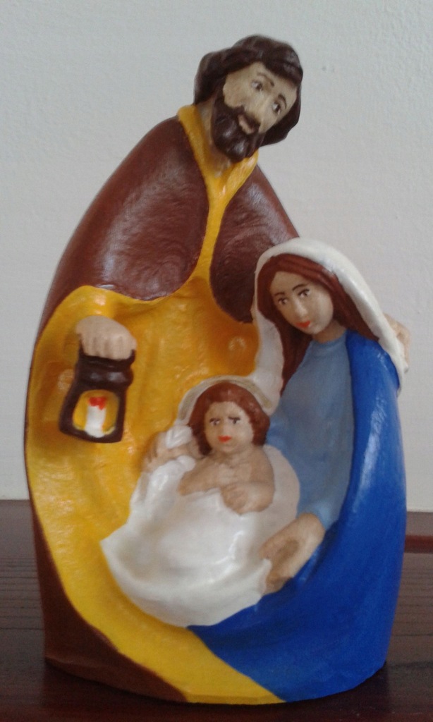 Rzeźba z drewna " Święta Rodzina"