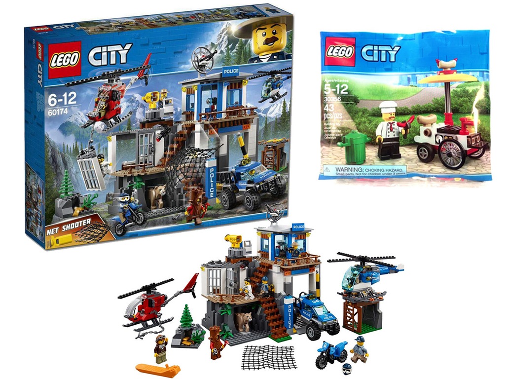 LEGO CITY 60174 G??RSKI POSTERUNEK POLICJI + 30356 - 7187034281 - oficjalne archiwum Allegro