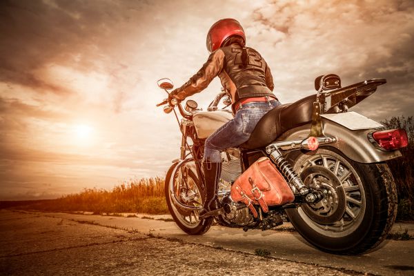 FOTOTAPETA tapeta 3d motocyklista motór samochód