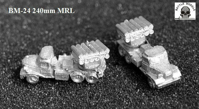 BM-24 240mm MRL wyrzutnia rakiet 1:300 6mm WBM