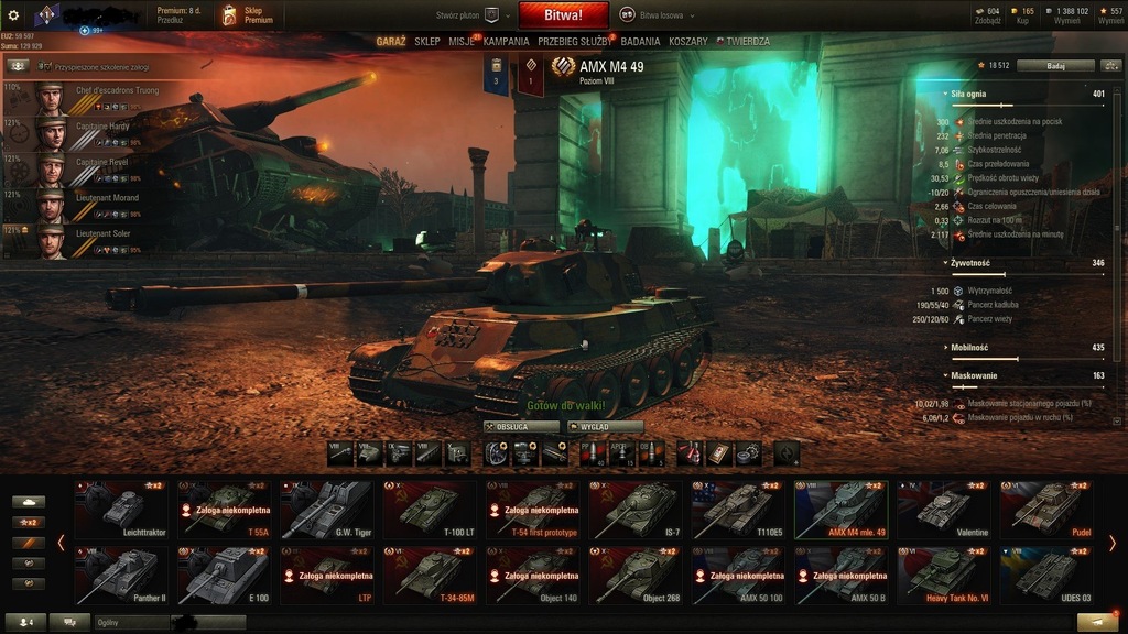 World Of Tanks Co Daje Konto Premium Konto World of Tanks - 7 X, 8 czołgów PREMIUM!!! - 7031947808