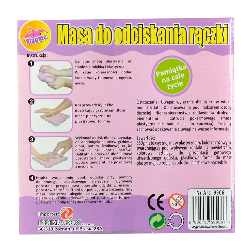 Masa Do Odbicia Stópek I Rączek MASA DO ODCISKANIA RĄCZEK NÓŻEK ODCISKÓW DŁONI - 7183692815 - oficjalne